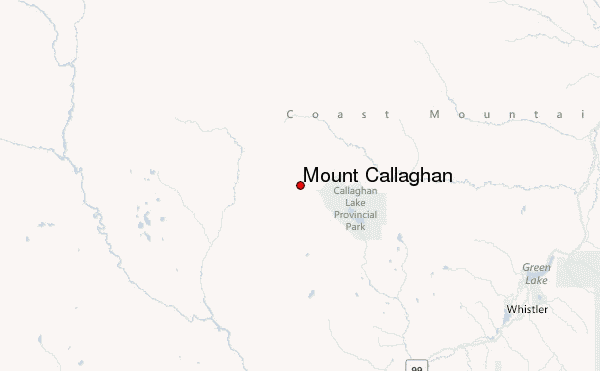 Mount Callaghan Location Map