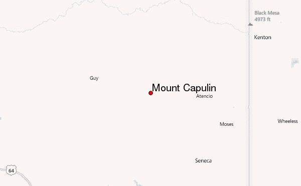 Mount Capulin Location Map