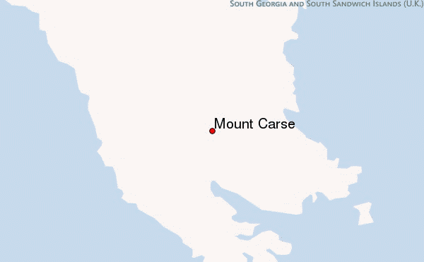 Mount Carse (Salvesen Range) Location Map