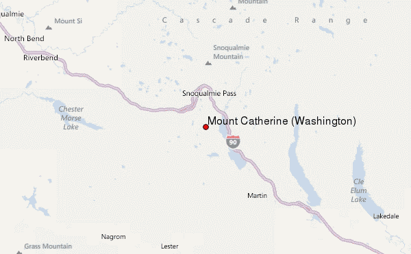 Mount Catherine (Washington) Location Map