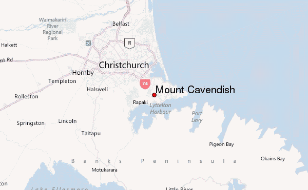 Mount Cavendish Location Map