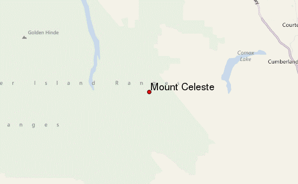 Mount Celeste (Rees Ridge) Location Map
