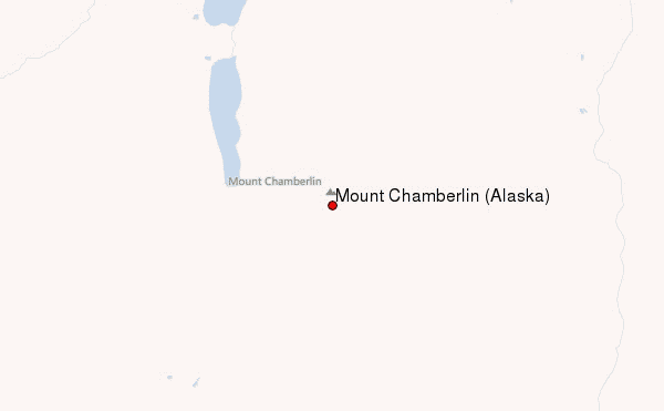 Mount Chamberlin (Alaska) Location Map