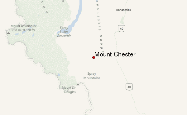 Mount Chester Location Map