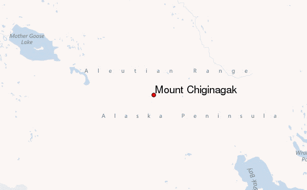 Mount Chiginagak Location Map