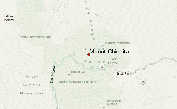 Mount Chiquita Location Map