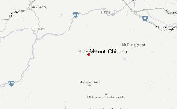 Mount Chiroro Location Map