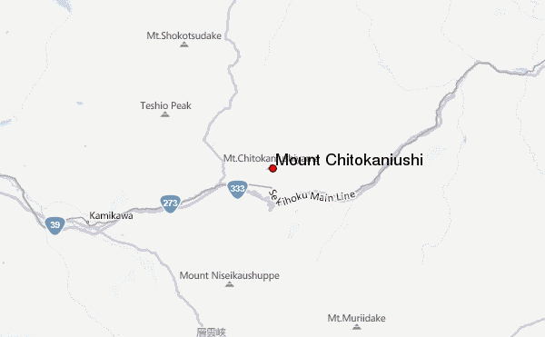 Mount Chitokaniushi Location Map