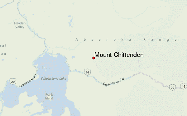 Mount Chittenden Location Map