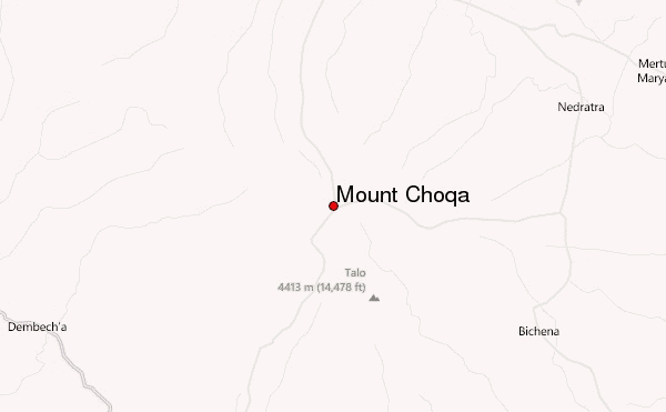 Mount Choqa Location Map