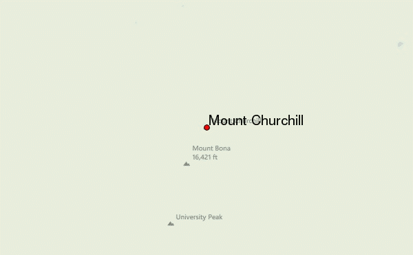 Mount Churchill Location Map