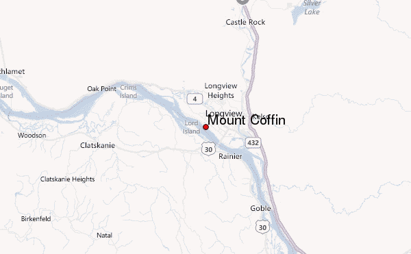 Mount Coffin Location Map