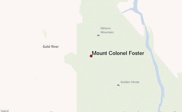 Mount Colonel Foster Location Map