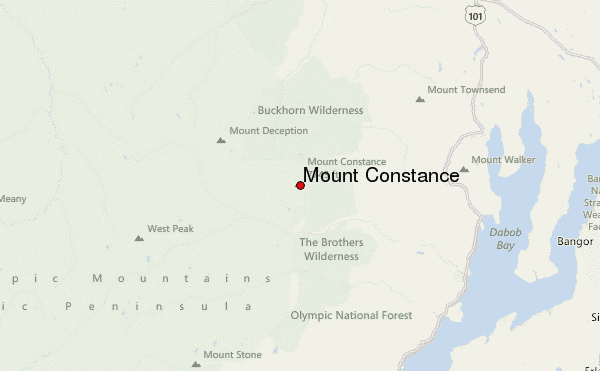 Mount Constance Location Map