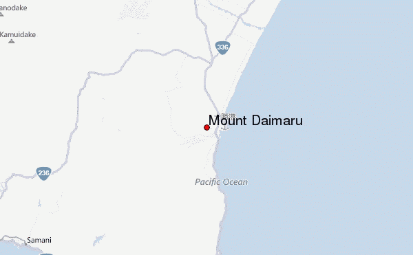 Mount Daimaru Location Map