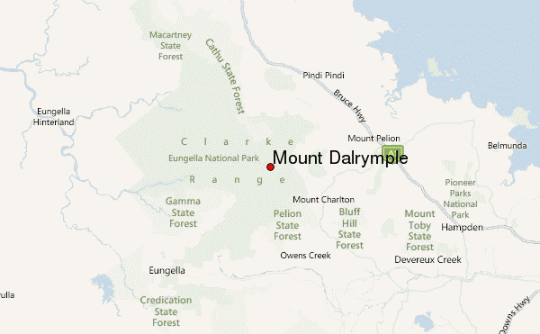 Mount Dalrymple Location Map
