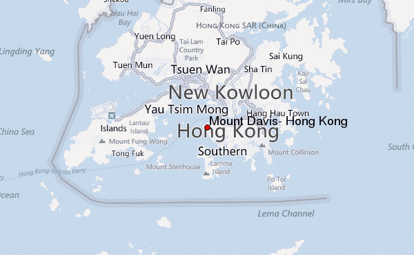 Mount Davis, Hong Kong Location Map