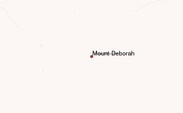 Mount Deborah Location Map