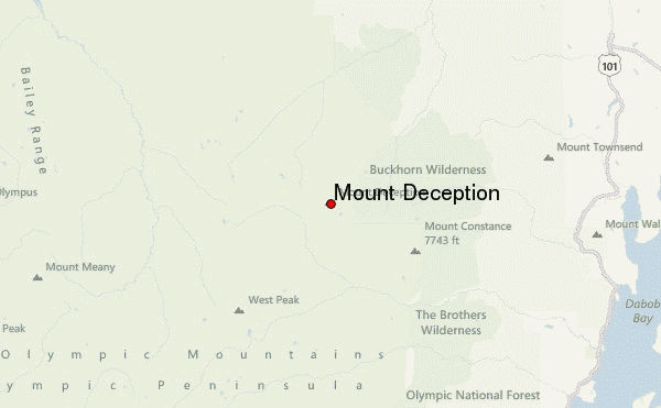 Mount Deception Location Map
