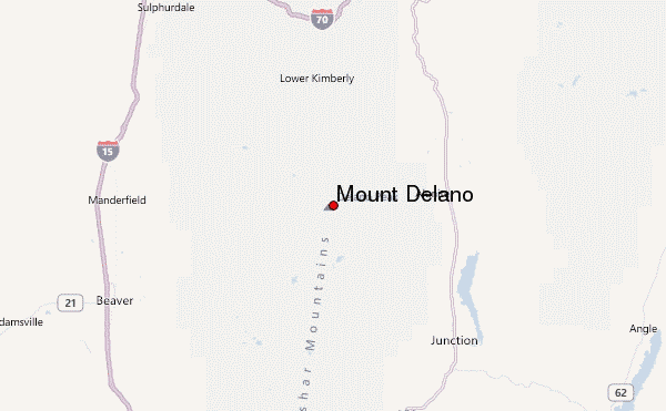 Mount Delano Location Map