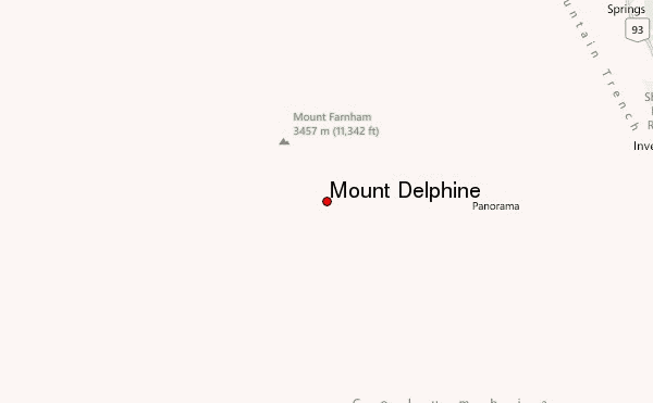 Mount Delphine Location Map