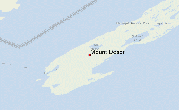 Mount Desor Location Map