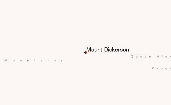 Mount Dickerson Location Map