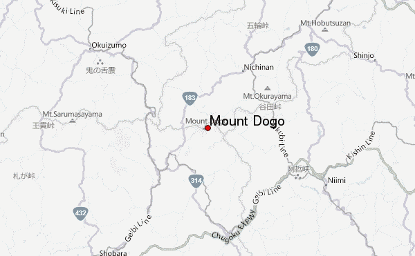 Mount Dōgo Location Map