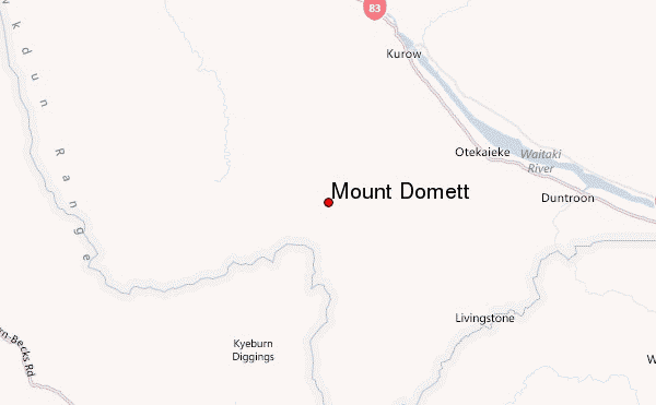 Mount Domett Location Map