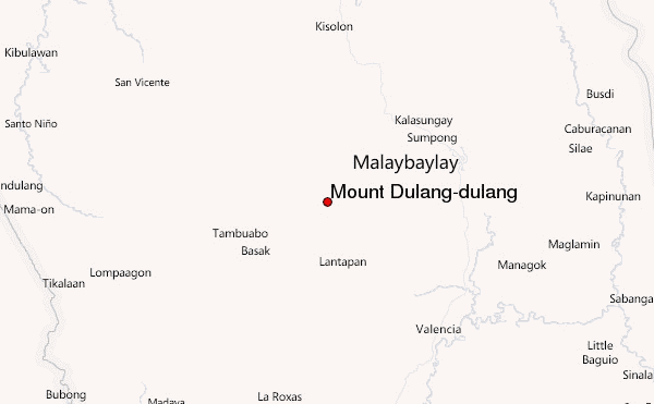 Mount Dulang-dulang Location Map