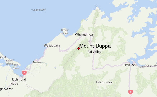 Mount Duppa Location Map