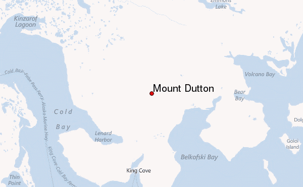 Mount Dutton Location Map