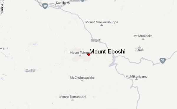 Mount Eboshi Location Map