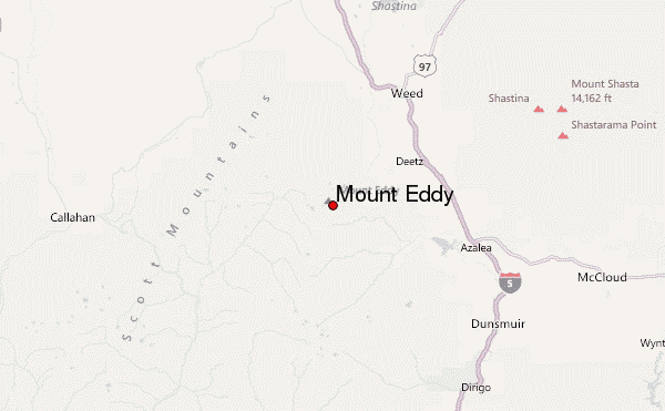 Mount Eddy Location Map