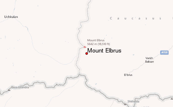Mount Elbrus Location Map