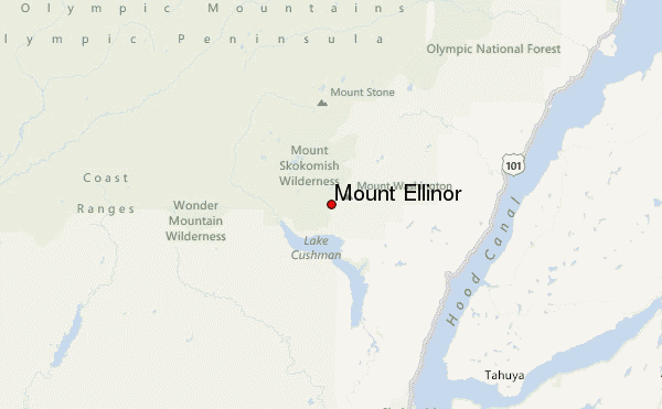 Mount Ellinor Location Map