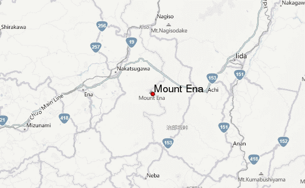 Mount Ena Location Map