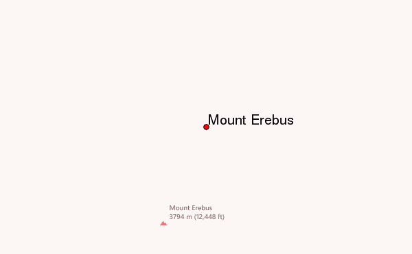 Mount Erebus Location Map