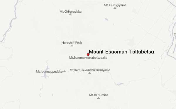Mount Esaoman-Tottabetsu Location Map