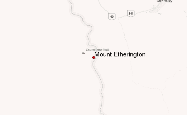 Mount Etherington Location Map
