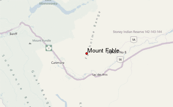 Mount Fable Location Map