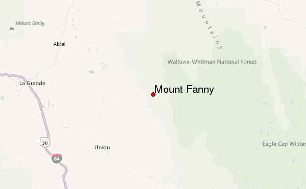 Mount Fanny Location Map