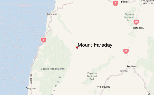 Mount Faraday Location Map