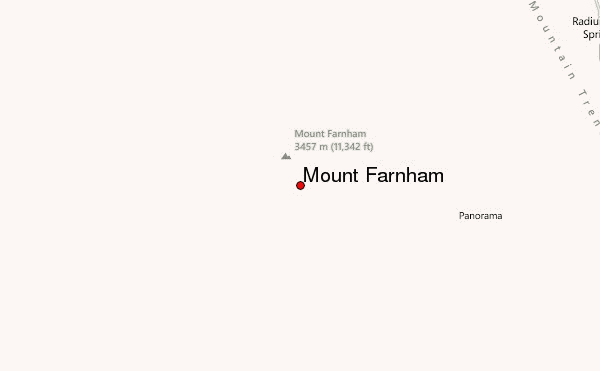 Mount Farnham Location Map