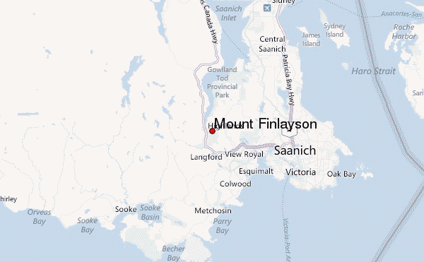 Mount Finlayson Location Map