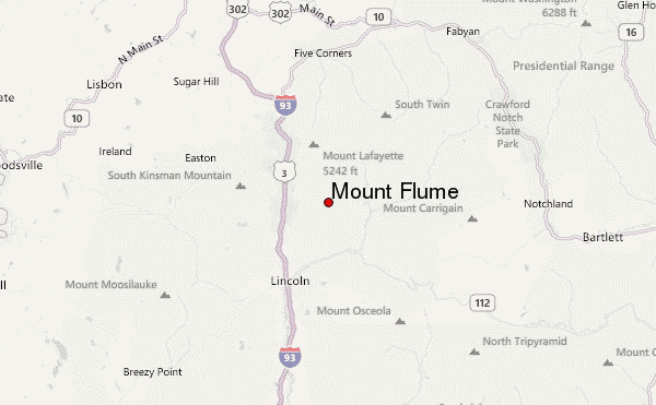 Mount Flume Location Map