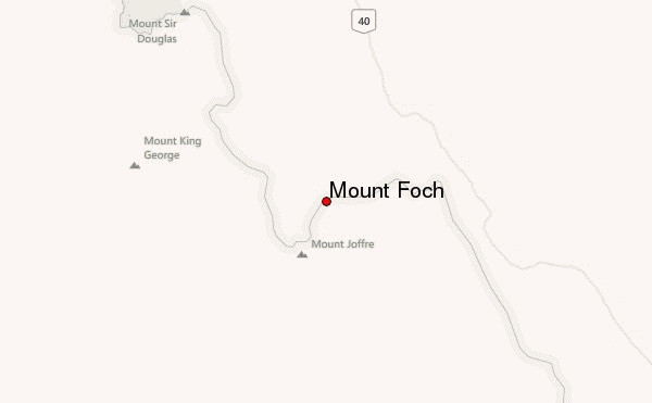 Mount Foch Location Map