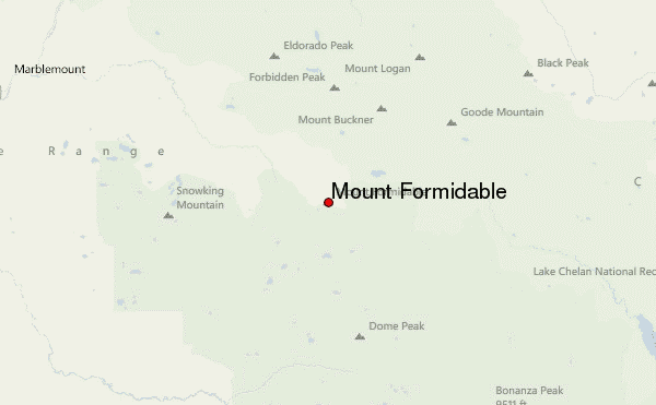 Mount Formidable Location Map