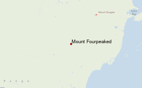 Mount Fourpeaked Location Map