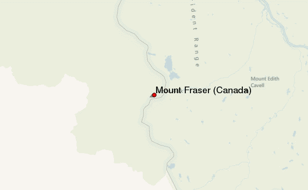 Mount Fraser (Canada) Location Map